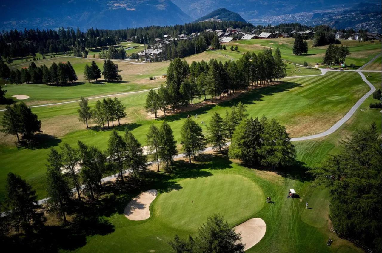 Au Bon Coeur L Golf 5Min L Vue L 4 Pers Apartment Crans-Montana Exterior photo