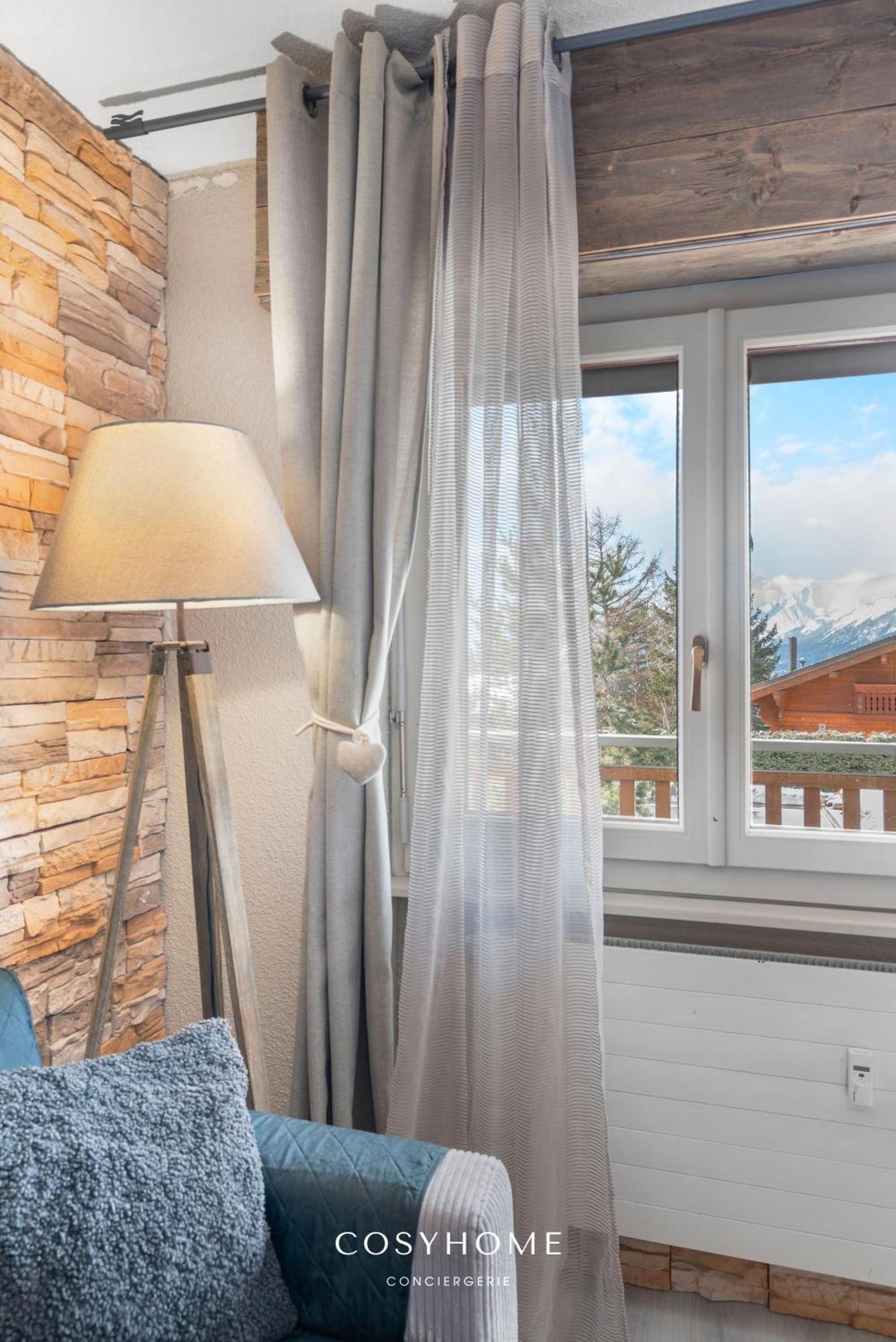 Au Bon Coeur L Golf 5Min L Vue L 4 Pers Apartment Crans-Montana Exterior photo